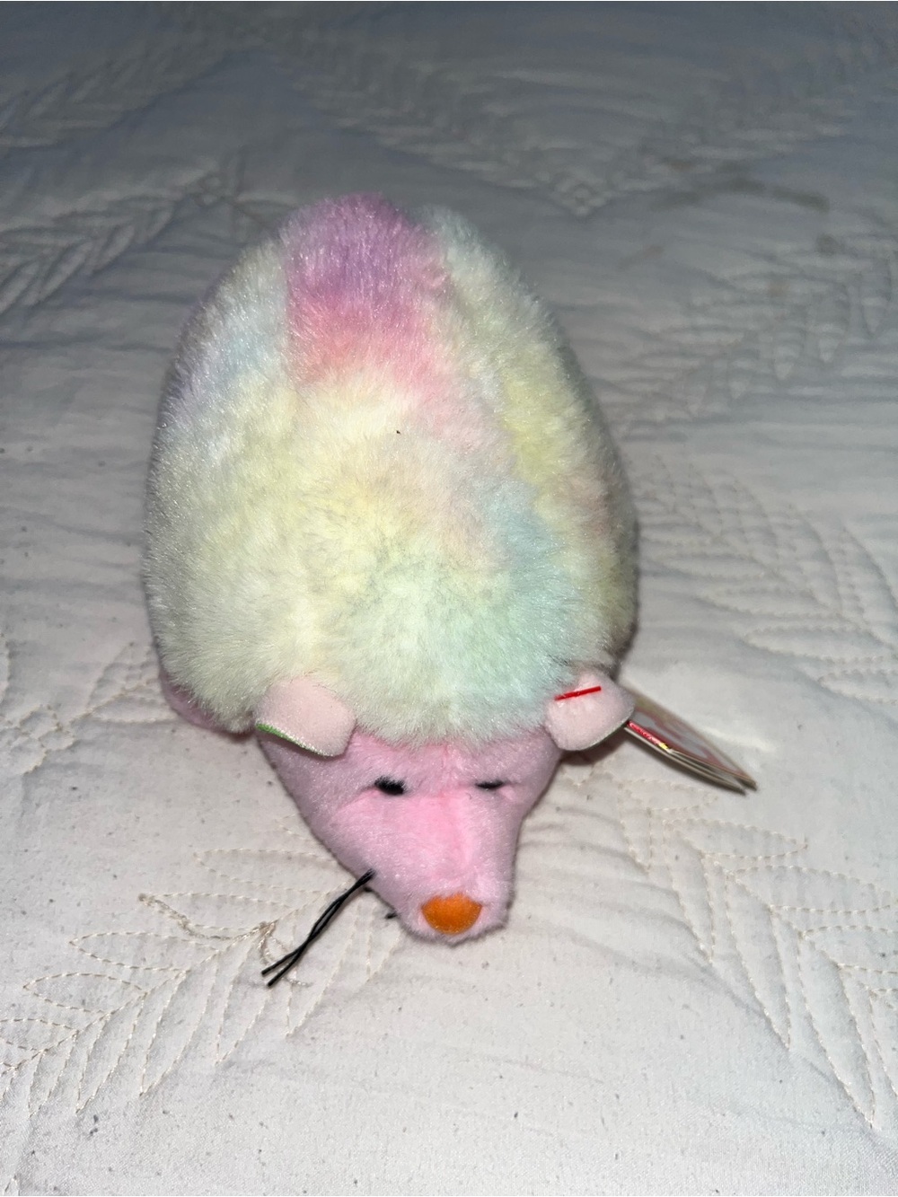 Ty Plush Small Pet Toy - Pastel Multicolor Hedgehog